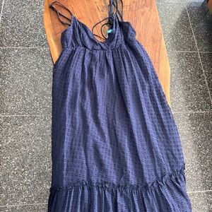 Tori Richard Honolulu Blue Silk & Rayon Maxi